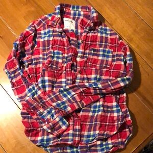 American Eagle Outfitters Red Plaid Men's Shirt